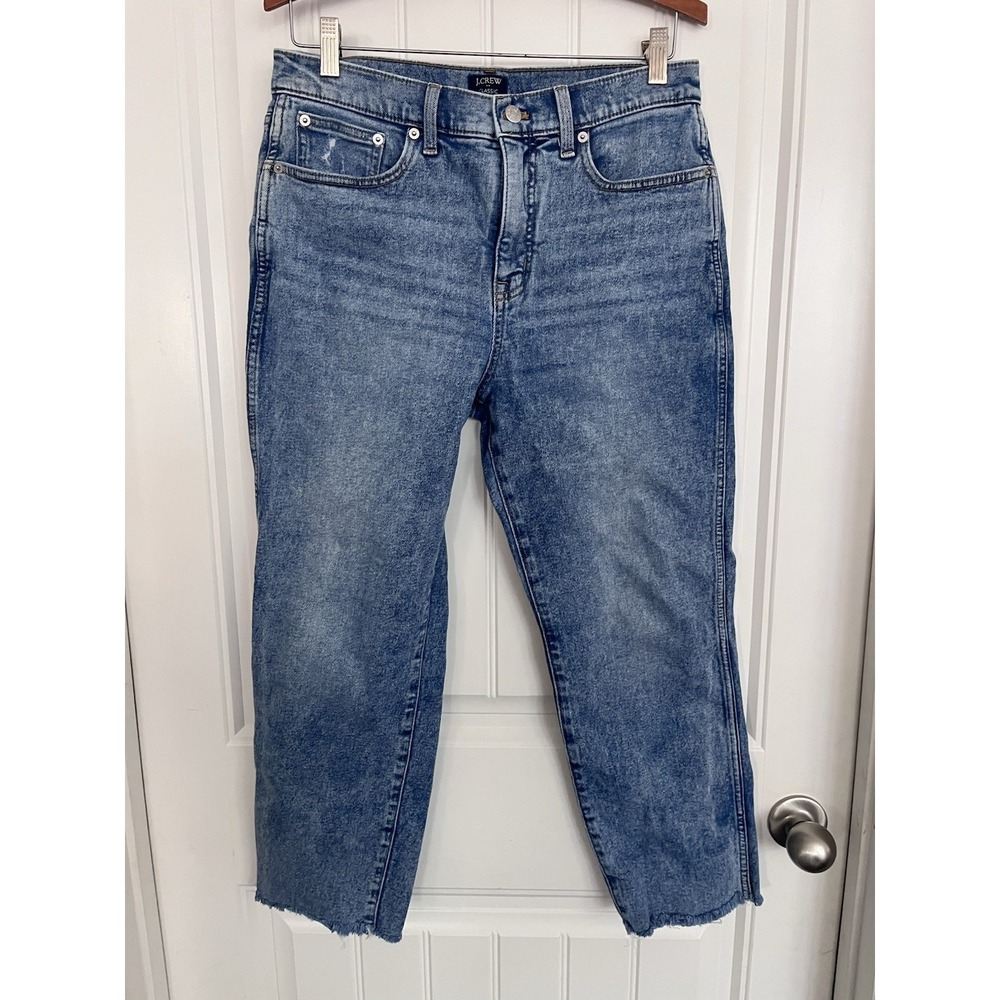 J. Crew Jeans Womens Size 29 Petite Blue Classic Vintage 25" Inseam Straight 382